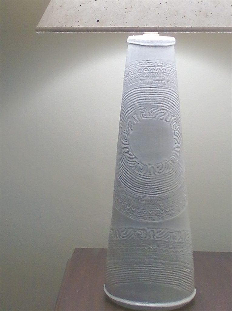 Lovely white on white lamp is so easy to live with! 